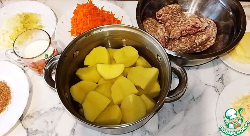 Картофельная запеканка с фаршем Аши Парментье (Hachis Parmentier)