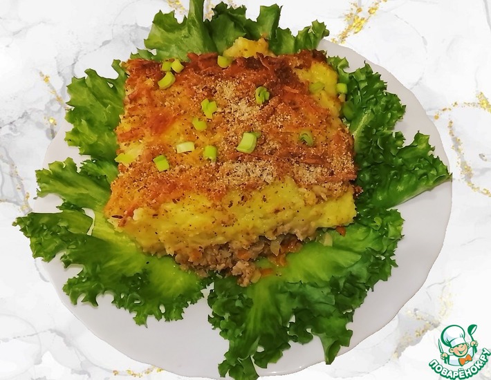 Картофельная запеканка с фаршем Аши Парментье (Hachis Parmentier)
