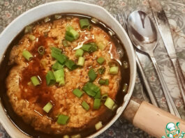 Омлет с крабом (по мотивам Теншинхан)