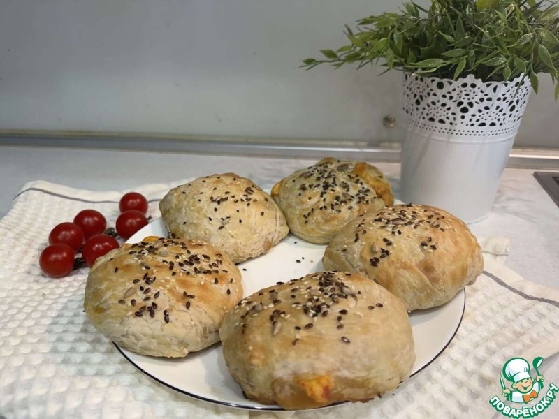 Закрытый бургер в лепешке роти