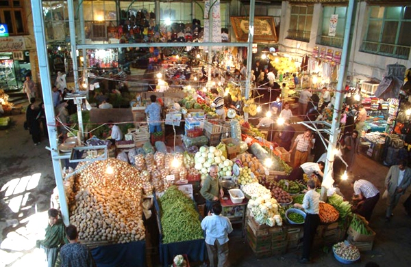 Типичный базар в Иране
