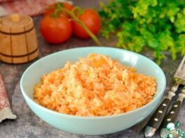 Томатный рис на гарнир
