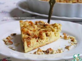 Творожно-ореховый тарт