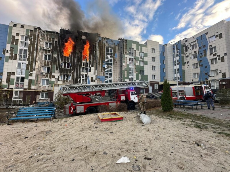 В Белгороде беспилотник попал в жилой дом | ФОТО | ВИДЕО