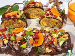 Бисквитный рулет на праздничный стол