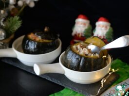 «Царская тыква», фаршированная индейкой