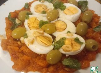 Гурия с яйцами и кинзой