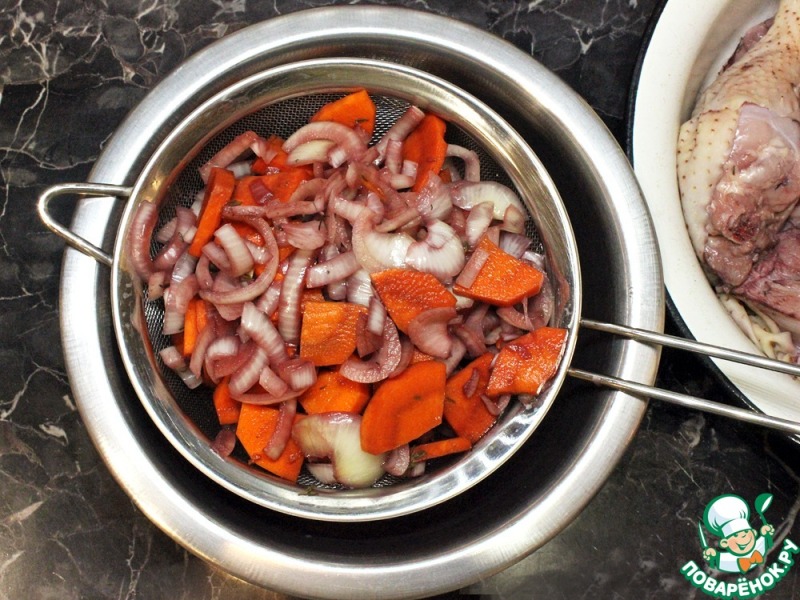 Петух по-бургундски ( «Coq au vin»)