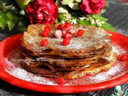 Постные яблочные блинчики