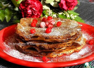 Постные яблочные блинчики