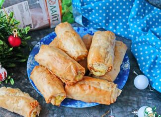 Рулетики-пирожки из теста фило