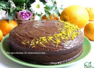 Свекольно-шоколадный торт с апельсиновой цедрой