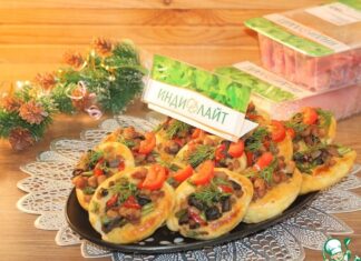 Закусочные пирожки с рубленной индейкой