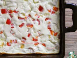 Белковая фриттата с курицей и брынзой