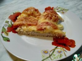 Курица запечённая с помидорами и сыром