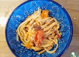 Паста с соусом мухаммара