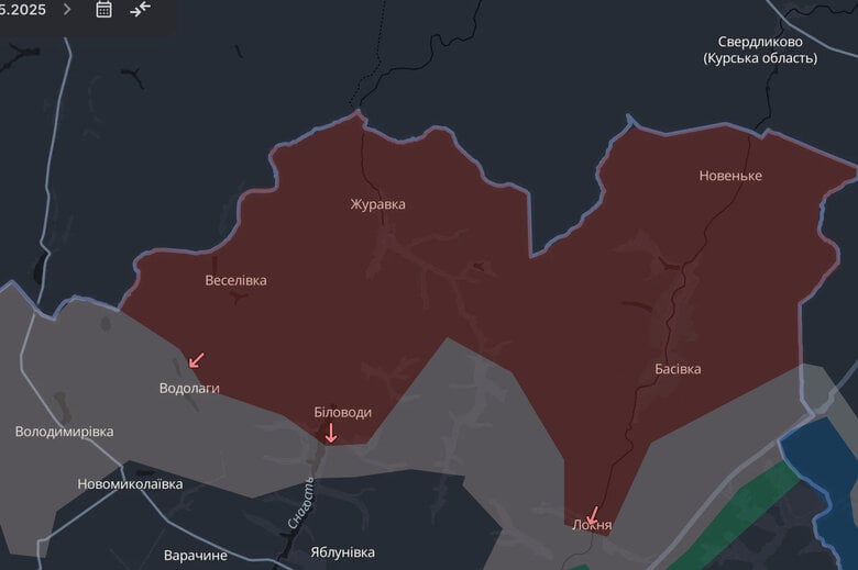 DeepState: Российские оккупанты продвинулись на Сумщине