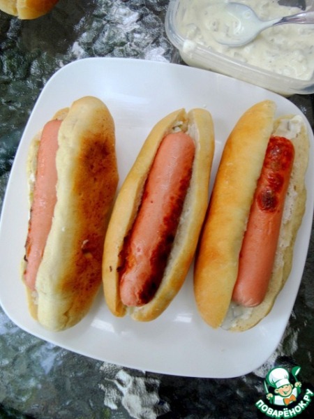 Хот-дог-гриль с картофелем пай