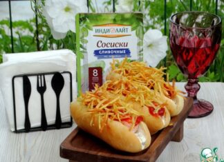 Хот-дог-гриль с картофелем пай