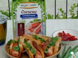 Хот-дог с хлебом