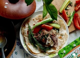 Индейка «Духовая» на лаваше