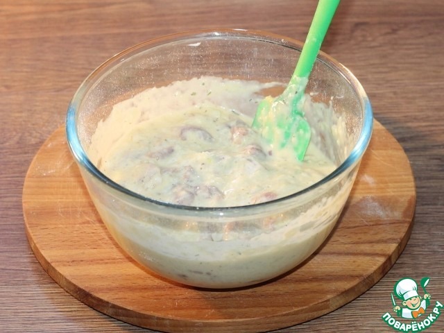 Индейка запеченная в луковом кляре