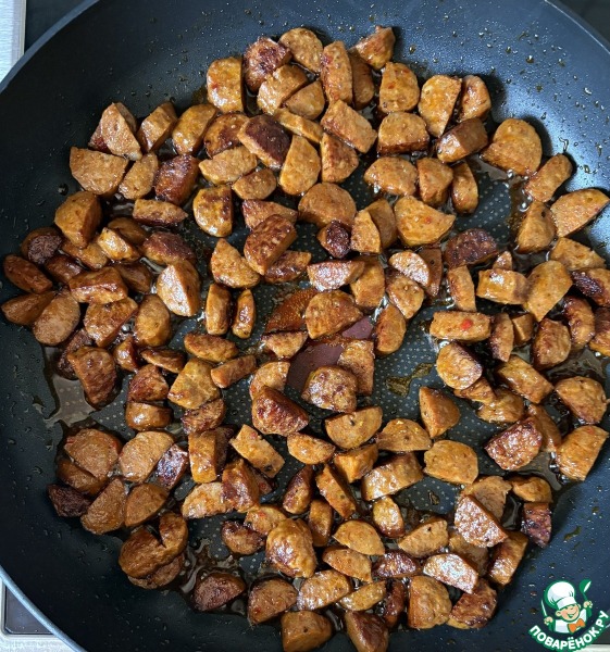 Картофельный суп с колбасками