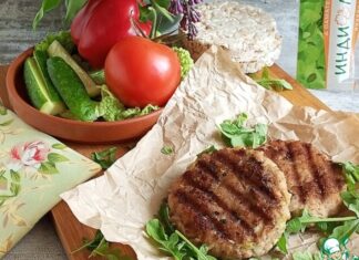 Котлеты-гриль с молодой капустой