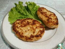 Котлеты из индейки с творогом