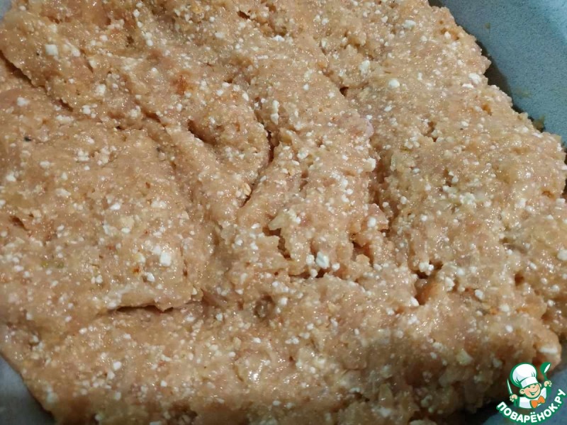 Котлеты из индейки с творогом