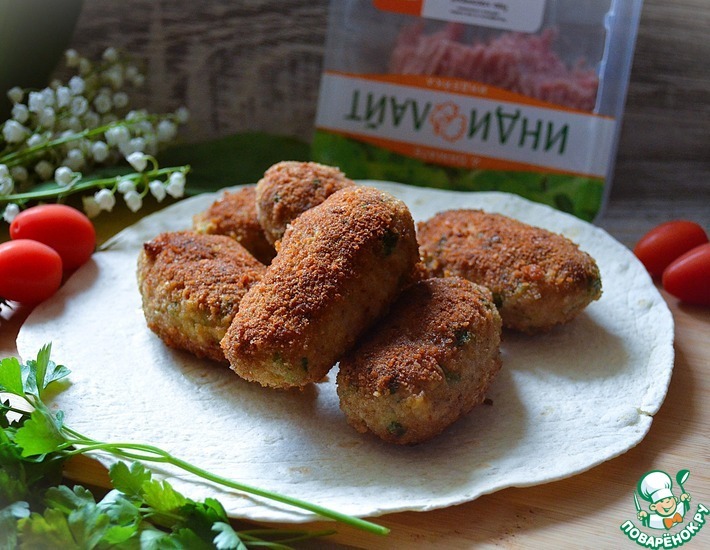 Котлеты из индейки с зеленью