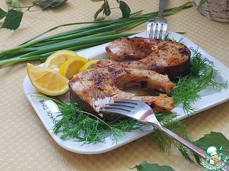 Лимонный жерех в аэрогриле