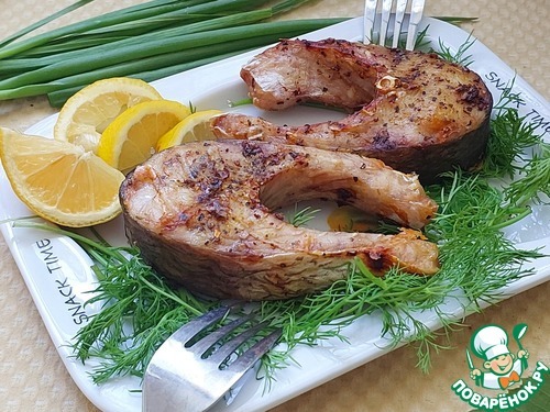 Лимонный жерех в аэрогриле