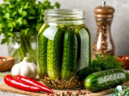 Малосольные огурцы быстрые в банке