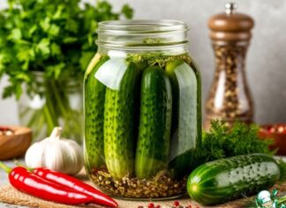 Малосольные огурцы быстрые в банке