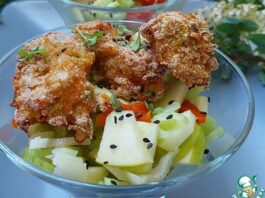 Наггетсы из индейки с овощами