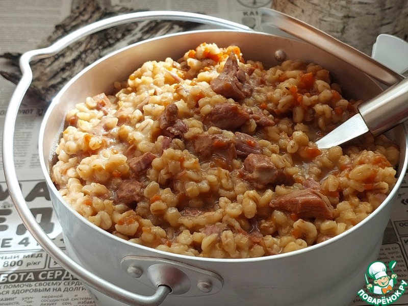 Перловая каша с индейкой "Полевая кухня"