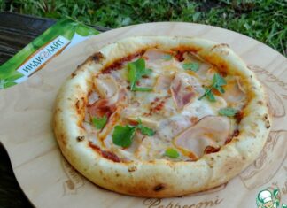 Пицца с ветчиной «пикник на лайте»