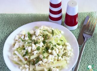 Салат из кольраби и феты