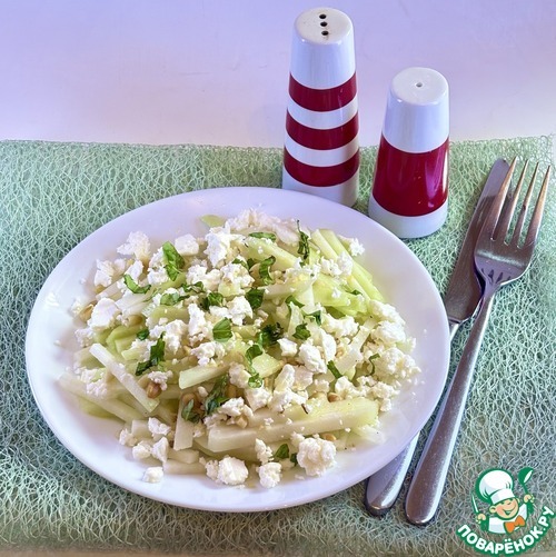 Салат из кольраби и феты