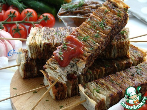 Шашлык из лаваша
