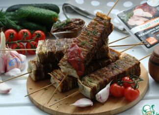 Шашлык из лаваша