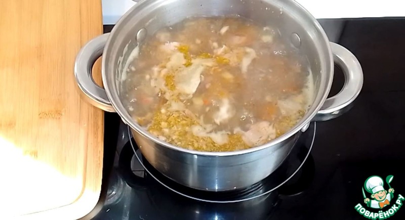 Суп с печенью трески