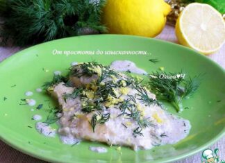 Тилапия в кокосово-лимонном соусе