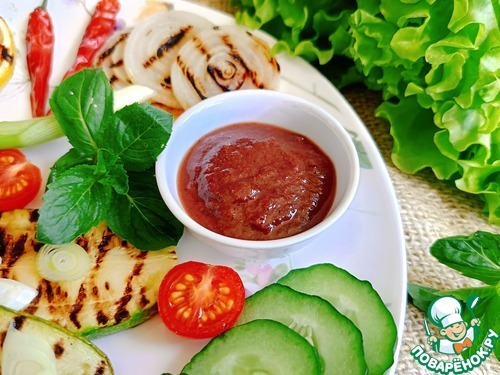 Вишнёвый соус к купатам гриль