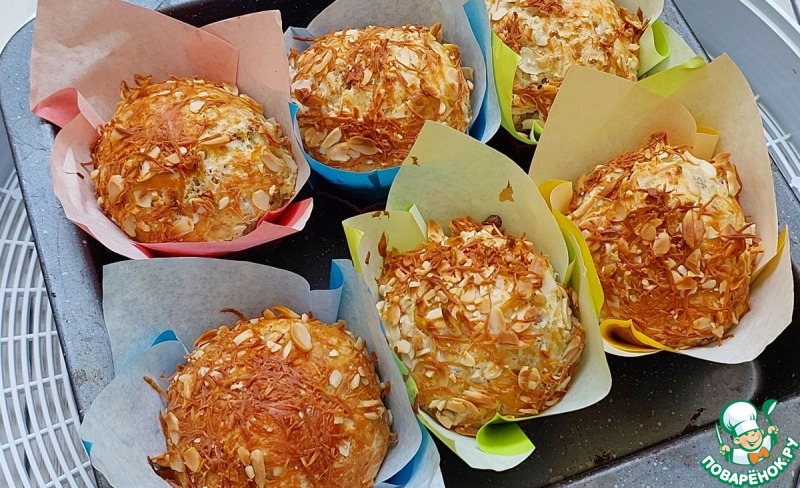 Закусочные маффины с фаршем и кукурузой