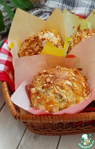 Закусочные маффины с фаршем и кукурузой