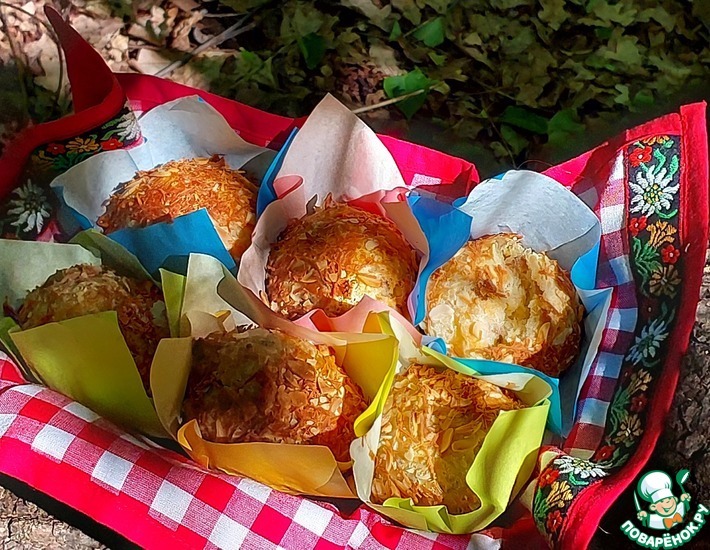 Закусочные маффины с фаршем и кукурузой