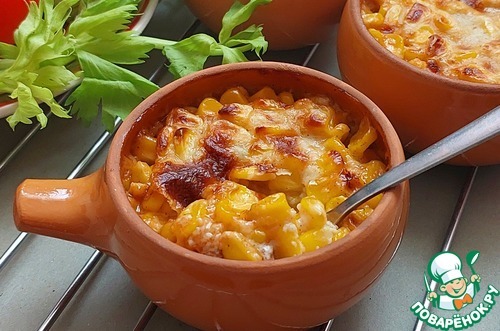 Запеченная кукуруза с фаршем индейки "Мексика"