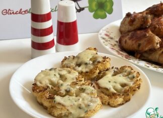 Цветная капуста, запечённая под моцареллой